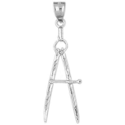 Compasses Pendant Necklace Charm Bracelet in Yellow, White or Rose Gold 6406