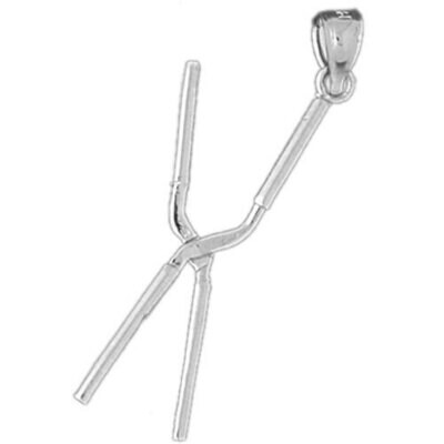 Moveable Hairdresser Scissors Pendant Necklace Charm Bracelet in Yellow, White or Rose Gold 6377