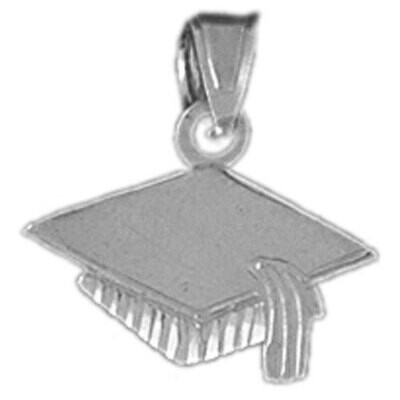Graduation Pendant Necklace Charm Bracelet in Yellow, White or Rose Gold 6458