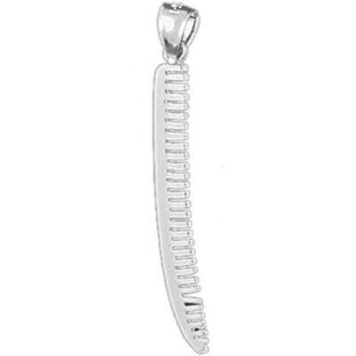Hairdresser Comb Pendant Necklace Charm Bracelet in Yellow, White or Rose Gold 6389