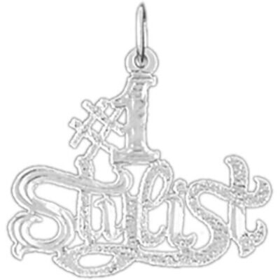 Number One Stylish Hairdresser Pendant Necklace Charm Bracelet in Yellow, White or Rose Gold 6365