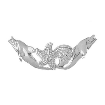 Dolphin Pendant Necklace Charm Bracelet in Yellow, White or Rose Gold 727