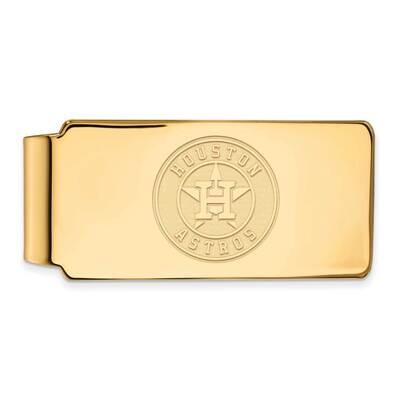 MLB Houston Astros Money Clip Gold-plated Sterling Silver GP028AST, MPN: GP028AST, 191101580390