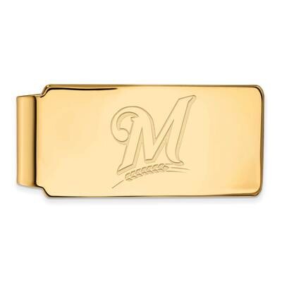 MLB Milwaukee Brewers Money Clip Gold-plated Sterling Silver GP032BRE, MPN: GP032BRE, 191101778520