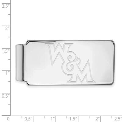 College of William &amp; Mary Money Clip Sterling Silver Rhodium-plated SS022WMA, MPN: SS022WMA, 191101…