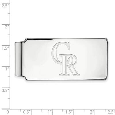 MLB Colorado Rockies Money Clip Sterling Silver Rhodium-plated SS026ROK, MPN: SS026ROK, 191101149337