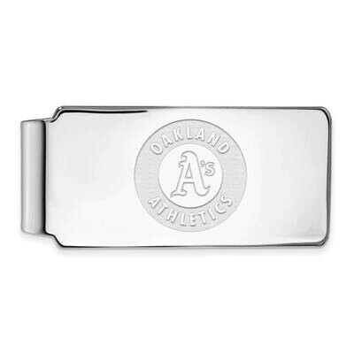 MLB Oakland Athletics Money Clip Sterling Silver Rhodium-plated SS030ATH, MPN: SS030ATH, 1911011494…