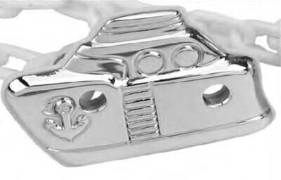 Cunill America Boat Pacifier Clip - Sterling Silver, MPN: 900124