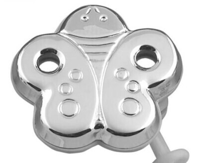 Cunill America Butterfly Pacifier Clip - Sterling Silver, MPN: 1161