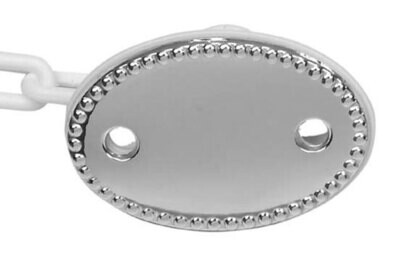 Cunill America Pearls Pacifier clip - Sterling Silver, MPN: 1154