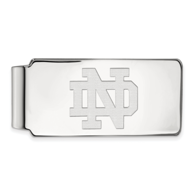 University of Notre Dame Money Clip 10k White Gold 1W024UND, MPN: 1W024UND, 191101130670