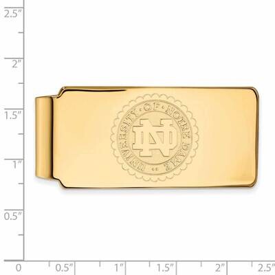 University of Notre Dame Crest Money Clip 10k Yellow Gold 1Y070UND, MPN: 1Y070UND, 191101130724