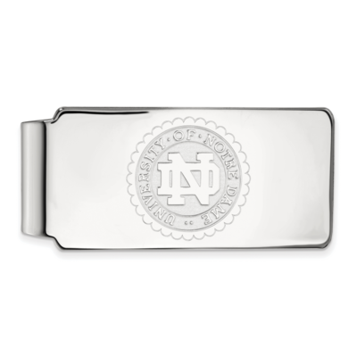 14kw University of Notre Dame Crest Money Clip 14k White Gold 4W070UND, MPN: 4W070UND, 191101130731