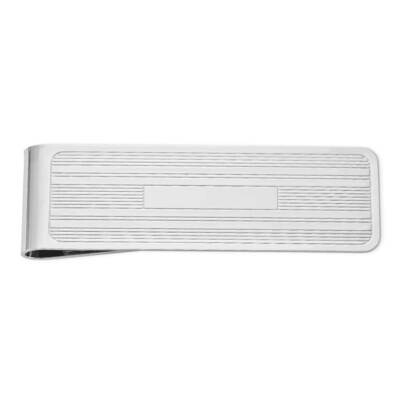 Line Pattern Money Clip Silver-tone GM20749, MPN: GM20749, 788089142155