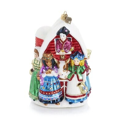 Jay Strongwater Eight Maids A-Milking Glass Ornament SDH20005-250, MPN: SDH20005-250,