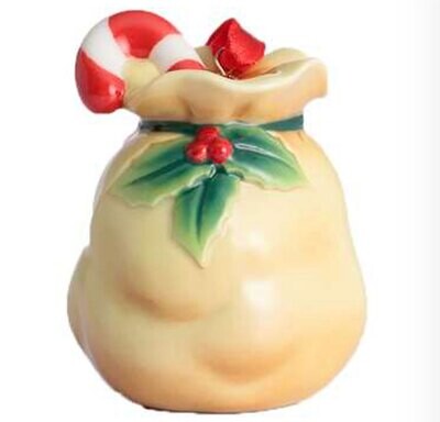 Franz Porcelain Holiday Greetings Gift Bag Ornament FZ02778, MPN: FZ02778,