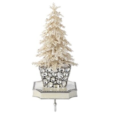 Olivia Riegel Flocked Crystal Tree Stocking Holder SH2641, MPN: SH2641, 817655015972