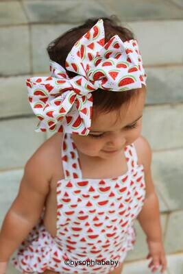 Watermelon Baby Head Wrap, Watermelon Headwrap,  Baby Headband, Baby Turban, Toddler HeadWrap, Girls Turban, Baby Bow Head wrap, 2244