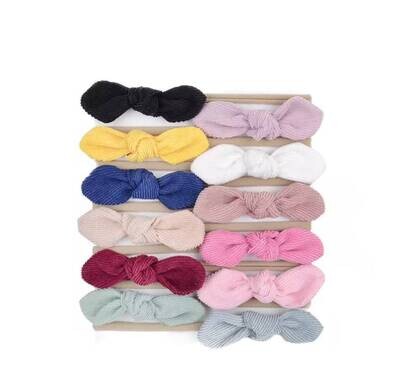 Dusty Pink Bowknot Headband pink Bow Baby Bow Headband cotton Bow Baby Hair Bow