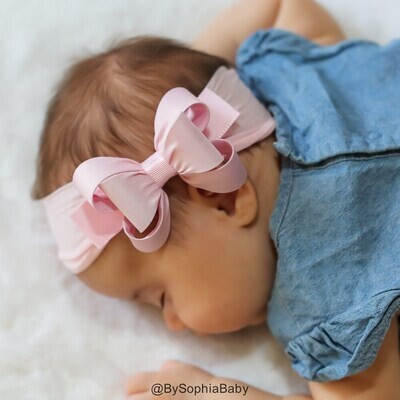 Orange Baby Bow Headband Orange Baby Headband Bow Headband Newborn Headband Baby Girl Headband Photography Prop Nylon Headband 1431