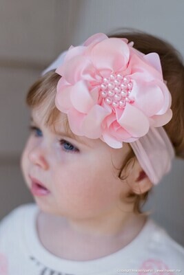 Navy Blue Flower Headband Baby Flower Headband Baby Girl Headband Photo Prop Big Flower Headband Flower Headband Nylon Headband 985