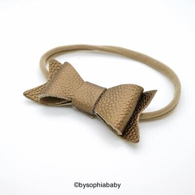 Dark Gold Leather Bow Baby Headband Gold Leather Bow Purple Baby Leather Bow Headband Leather Bow Baby Leather Hair Bow 123