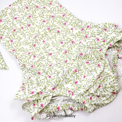 Baby Girl Romper Set Baby Romper and Headband Floral Baby Romper set Baby Romper Baby Bloomer set Baby Shower Gift 2247