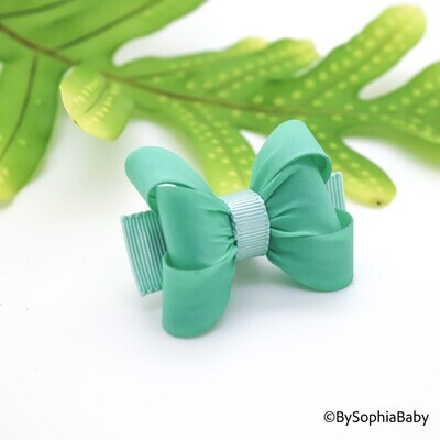 Teal Baby Bow Pig Tail Baby Bow Teal Baby Hair Bow Small Baby Bow Flower Girl Bow Baby Shower Gift Baby Bow 2124