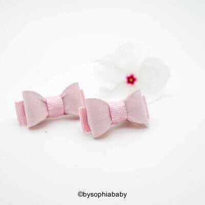Newborn Baby Bow Light Pink Baby Bow Pink Baby Hair Bow Small Baby Bow Hair Clip Flower Girl Baby Small Hair Bow Pink Baby Bow 967