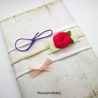 Baby headband Set Baby Nylon Headband Small Bows Baby Bows Newborn headbands Nylon HeadbandsBaby hair bowsFlower Headband 999