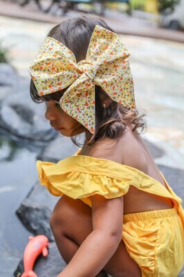 Yellow Baby Girl Romper Vintage Baby Romper Baby Girl Ruffle Bloomer Easter baby romper Baby Shower Gift Retro baby Romper