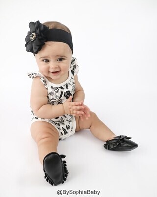 Black Headband Headwrap Baby Flower Headband Baby Girl Headband Photo Prop Big Flower Headband Flower Headband Baby Headband 827