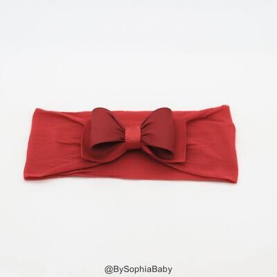 Red Baby Headband Baby Bow Headband Newborn Headband Red Bow Headband Photography Prop Red Baby Bow Red Girls Headband 977
