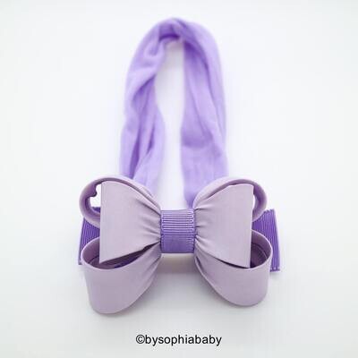 Lavender Baby Bow Headband Lilac Baby Headband Bow Headband Newborn Headband Baby Girl Headband Photography Prop Nylon Headband 1431