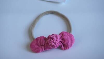 HOT Pink Bowknot Headband pink Bow Baby Bow Headband cotton Bow Baby Hair Bow