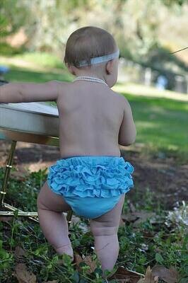 Baby Cotton Bloomers Light Blue Ruffle Baby Bloomer Teal Baby Bloomers Light Blue Diaper Cover Teal Bloomers Baby Diaper Covers 2221