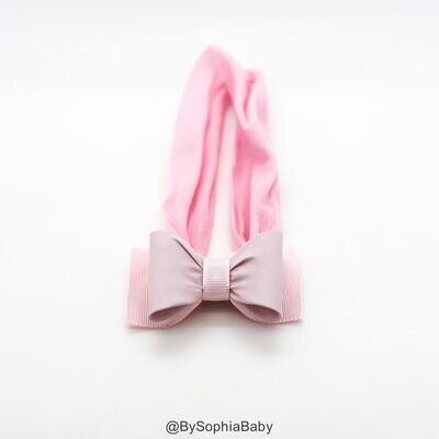 Light Pink Headband Baby Bow Headband Newborn Headband Baby Headband Photography Prop Light Pink Bow Light Pink Girls Headband 977
