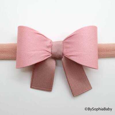 Pale Pink Bow Headband Baby Bow Headband Newborn Bow Headband Photography Prop Headband Blush Pink Headband Bow Headband 2115