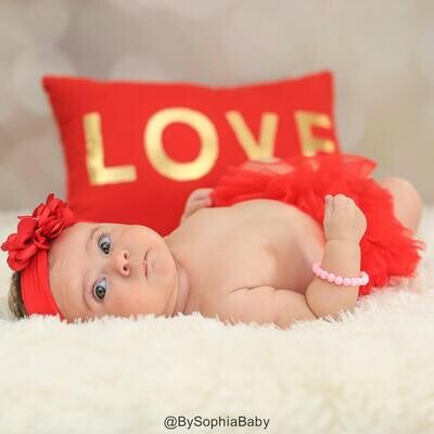 Baby Headband Red Flower Headband Christmas Headband Baby Flower Headband Baby Red Headband Big Flower Headband Girls Headband 985