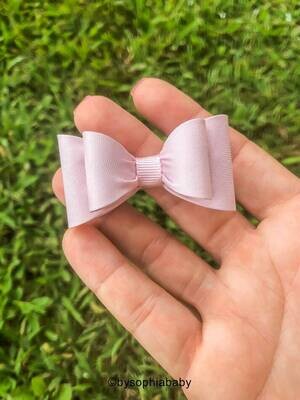 Baby Light Pink Bow Newborn Baby Bow Pink Baby Hair Bow Small Baby Bow Hair Clip Flower Girl Baby Small Hair Bow Pink Baby Bow 1484
