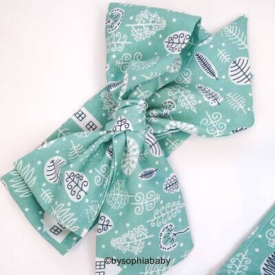 Baby Girl Romper Set Baby Romper and Headband Flower Baby Romper set Baby Romper Blue Flower Romper Baby Shower Gift 2247