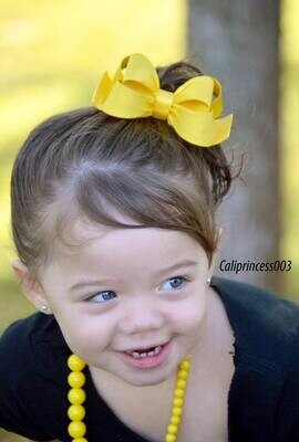 White Hair Clip White Bow Hair Clip Bow Hair Clip Toddler Gold Hair Clip Girls Bow Hair Clip Big Bow Hair Clip 984