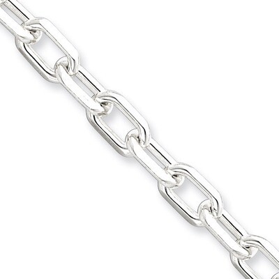 20 Inch 5.5mm Fancy Diamond-cut Open Link Cable Chain Sterling Silver QAR150-20, MPN: QAR150-20, 88…