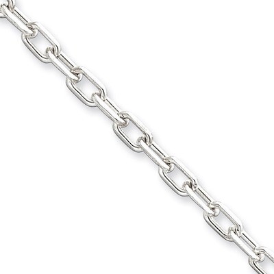 7 Inch 3.5mm Fancy Diamond-cut Open Link Cable Chain Sterling Silver QAR100-7, MPN: QAR100-7, 88677…