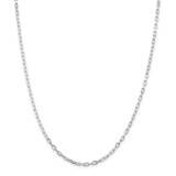 2.9mm Diamond-Cut Long Link Cable Chain 26 Inch Sterling Silver QAR080-26, MPN: QAR080-26,