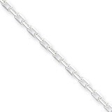 18 Inch 2.2mm Fancy Diamond-cut Open Link Cable Chain Sterling Silver QAR060-18, MPN: QAR060-18, 88…