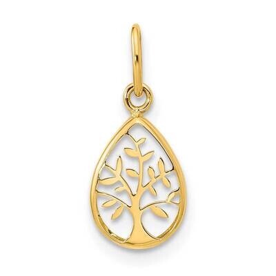 Teardrop Tree of Life Pendant 14k Gold Polished K9945, MPN: K9945, 196904073346