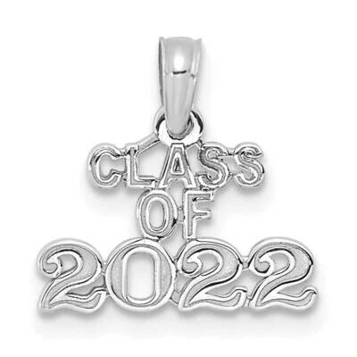 Block Class of 2022 Charm 14k White Gold K9936W, MPN: K9936W, 196904082805