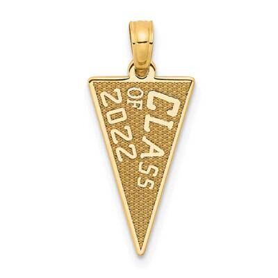 Class of 2022 Rally Flag Graduation Charm 14k Gold K9935, MPN: K9935, 196904069684