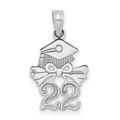 Graduation Cap and Diploma - 2022 Charm 14k White Gold K9934W, MPN: K9934W, 196904069691